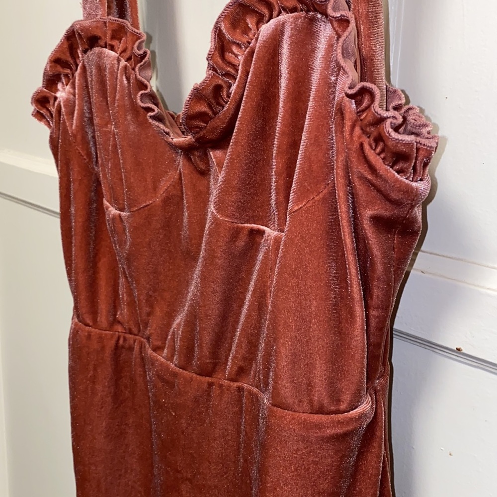 Forever 21 Blush Pink Mini Velvet Dress - Picture 11 of 13